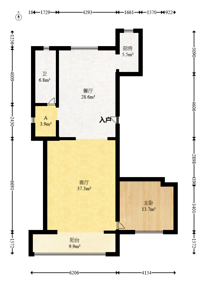 合能枫丹新里  6室2厅2卫    260.0万 合能枫丹新里  6室2厅2卫    260.0万户型图