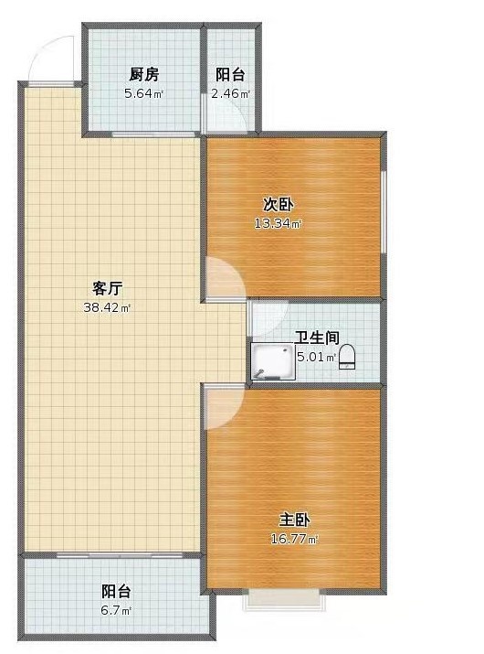 星华海岸城二期 2室2厅1卫 145.0万 星华海岸城二期 2室2厅1卫 145.0万室内图
