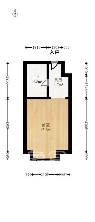 新城和樾（新城和樾公馆）  1室1厅1卫   1200.00元/月小区图