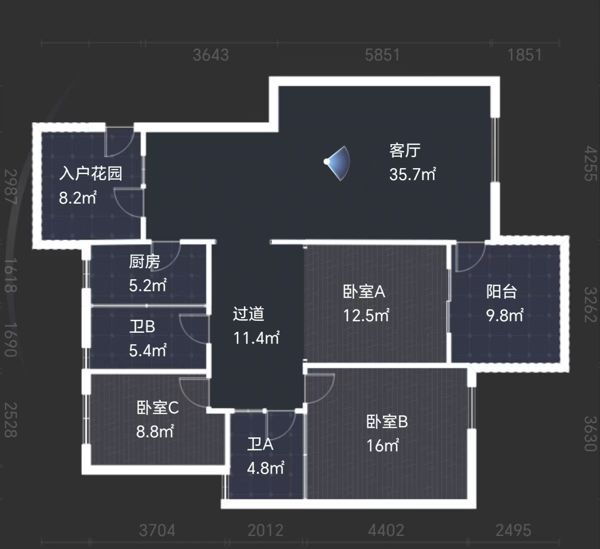 尚格名城香榭丽舍 3室2厅2卫 39.8万 尚格名城香榭丽舍 3室2厅2卫 39.8万室内图