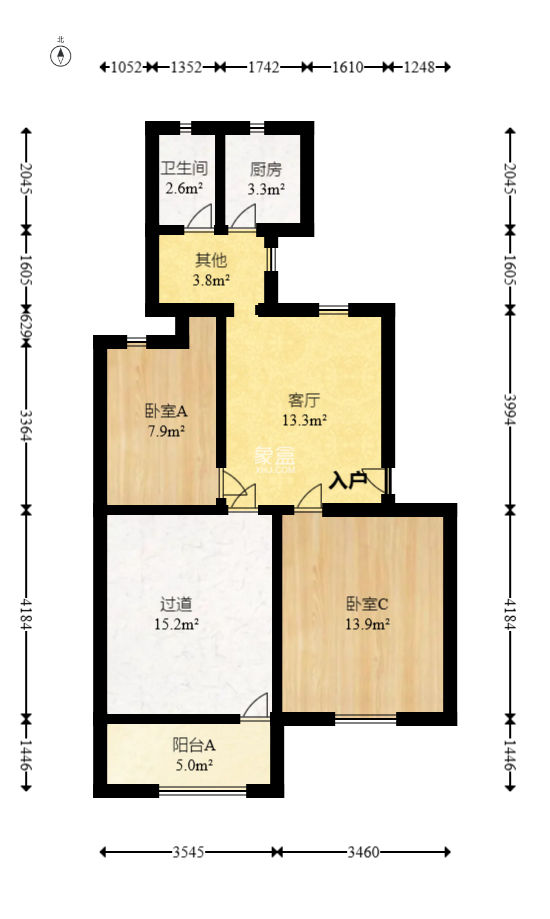 化工设计院  3室1厅1卫   49.80万
