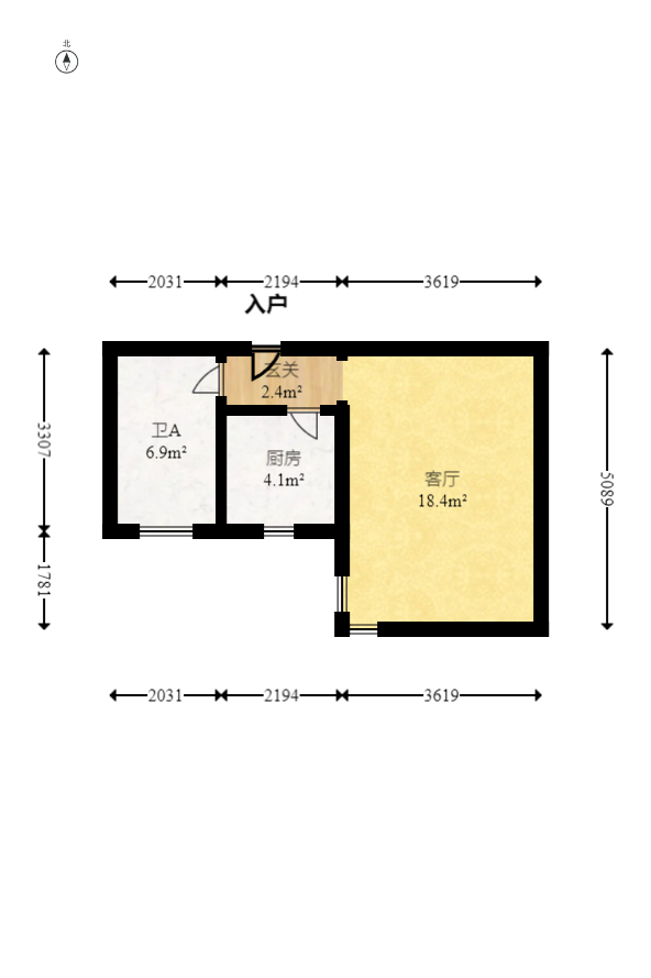 枫林家园  1室1厅1卫   36.00万室内图1