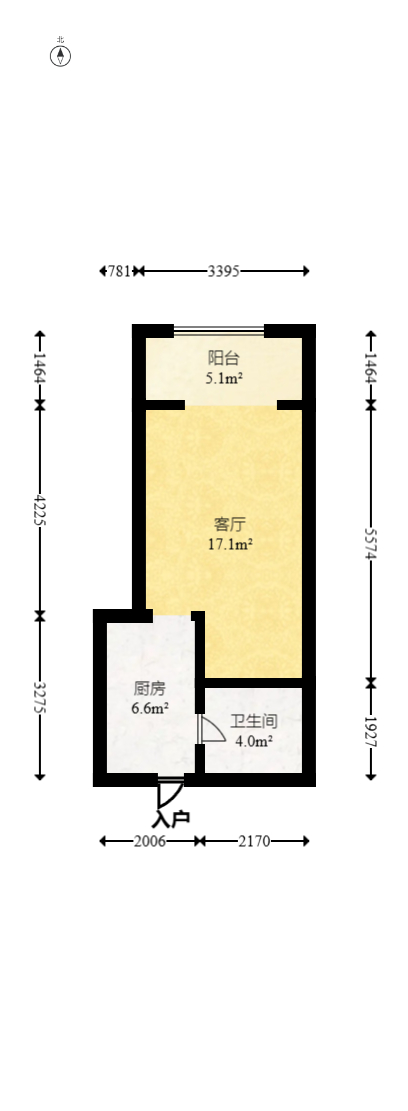 未来蜂巢  1室1厅1卫   28.00万室内图1