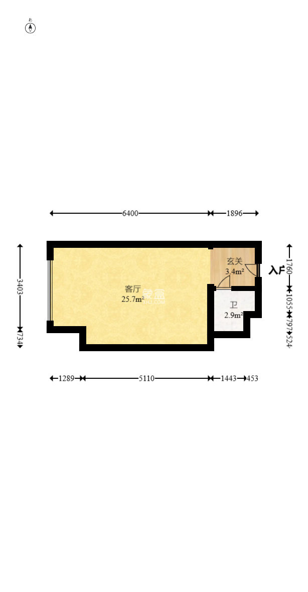 五峰国际  1室1厅1卫   30.00万