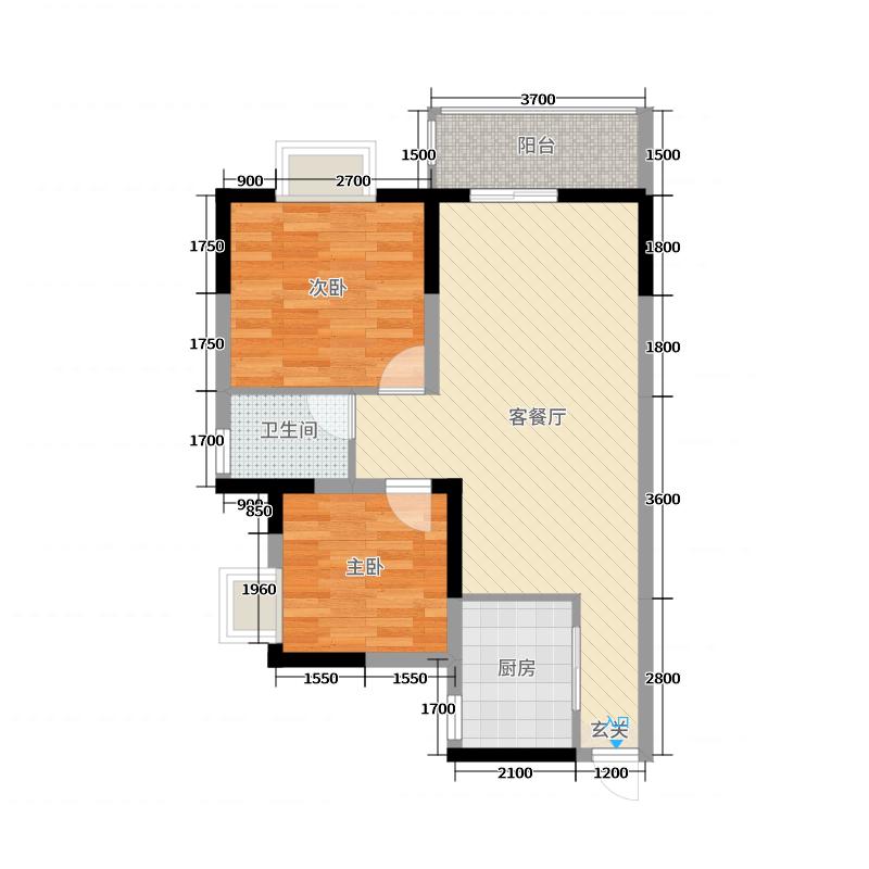 金华苑  2室2厅1卫   36.80万客厅
