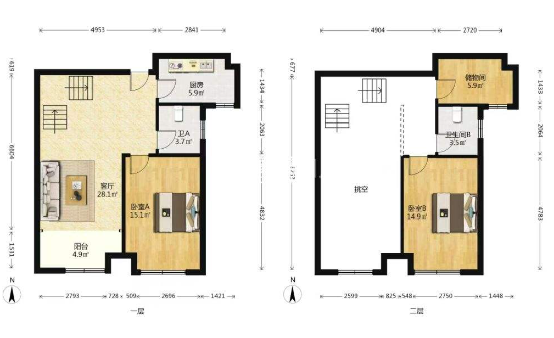 学府时代 3室2厅2卫 45.0万 学府时代 3室2厅2卫 45.0万室内图