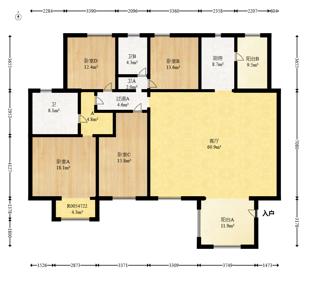 奥林匹克花园  4室2厅2卫    185.0万 奥林匹克花园  4室2厅2卫    185.0万户型图