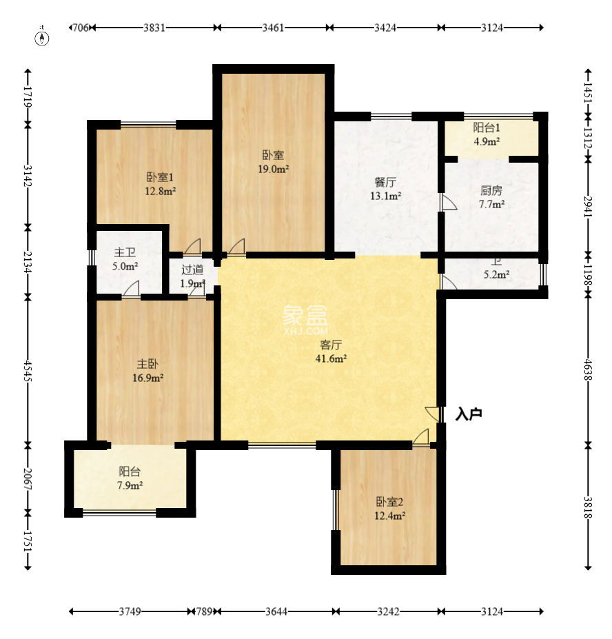 万顺家园  4室2厅2卫   150.00万
