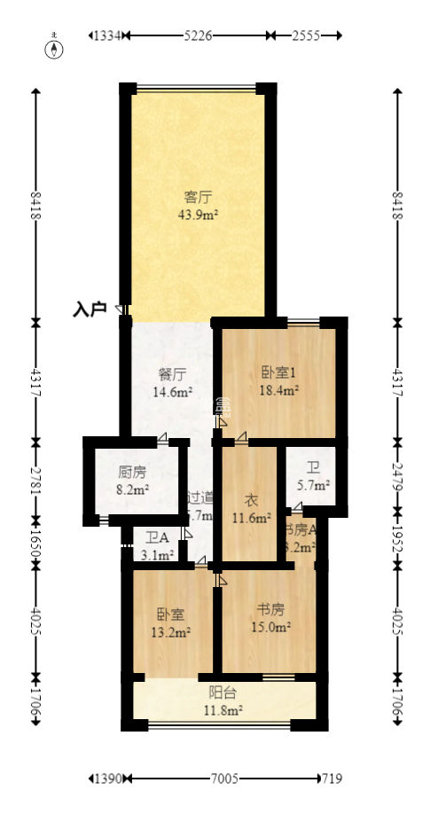 雍景園  3室2廳2衛(wèi)   202.00萬