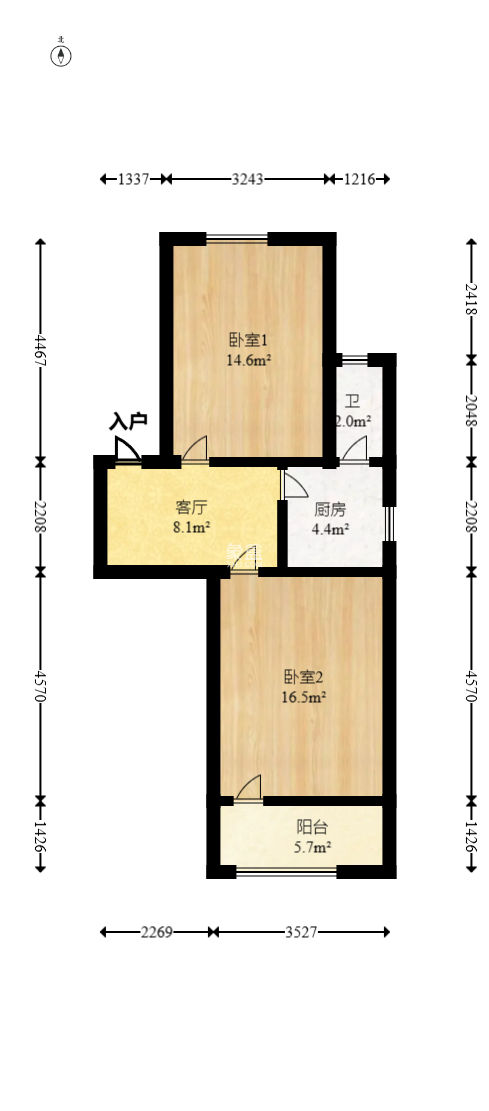 红花坡社区  2室1厅1卫   30.00万