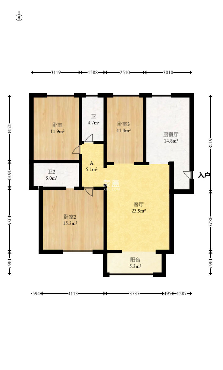 西城龙庭  3室2厅2卫   138.00万