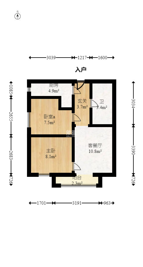 万科金色梦想D区  2室2厅1卫   50.00万