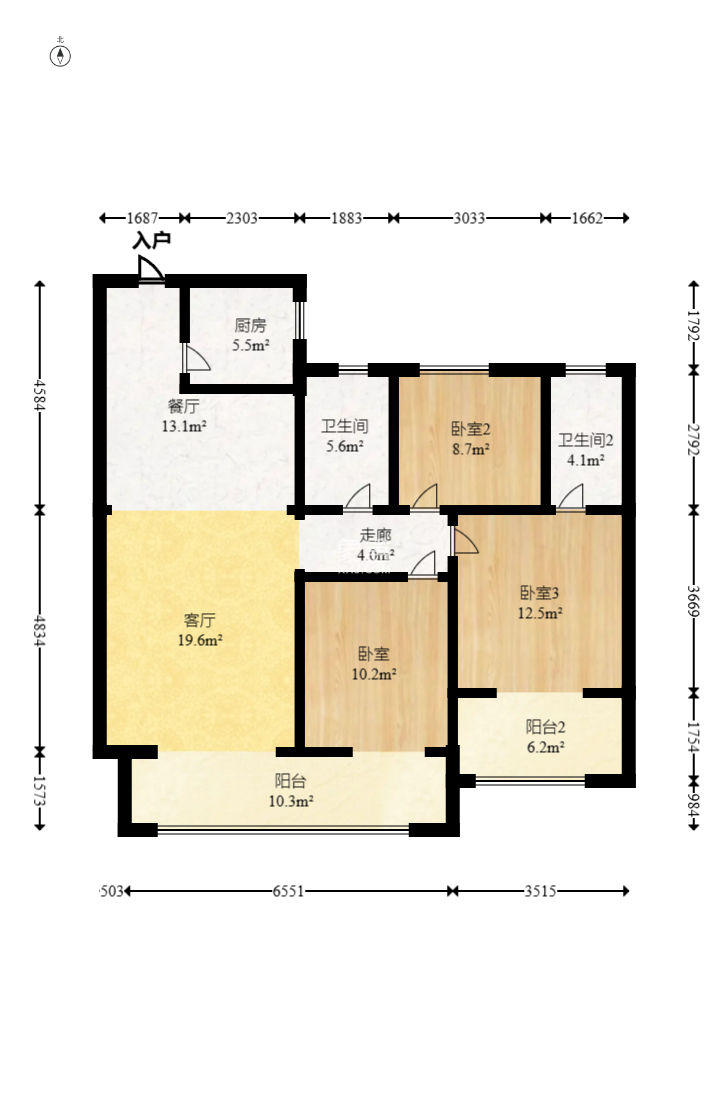 旭辉汇樾城  3室2厅2卫   77.90万