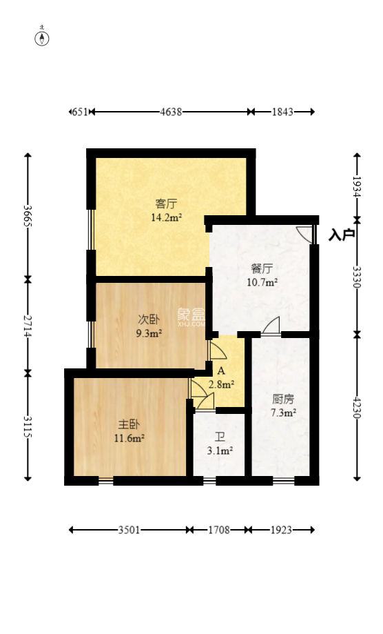 泊林晶城  2室2厅1卫   59.80万