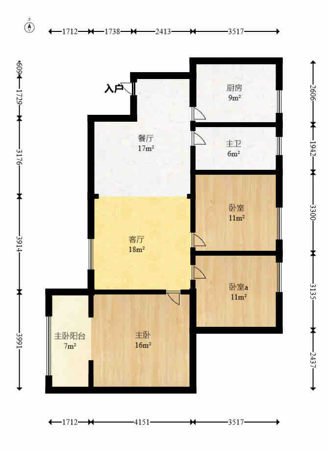 省建苑小区 2室1厅1卫 1200.0元/月 省建苑小区 2室1厅1卫 1200.0元/月户型图