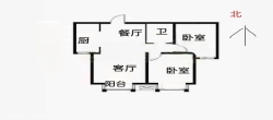 阿尔卡迪亚碧水湾  2室2厅1卫   105.00万