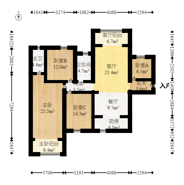 鑫远悦城(鑫远悦时代) 4室2厅2卫 135.0万 鑫远悦城(鑫远悦时代) 4室2厅2卫 135.0万户型图
