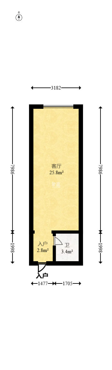 尚都美寓  1室1厅1卫    32.8万