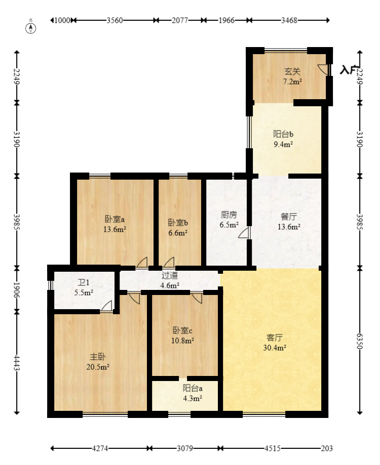 湖南报业文化城(米地亚家园) 3室2厅2卫 93.0万 湖南报业文化城(米地亚家园) 3室2厅2卫 93.0万户型图