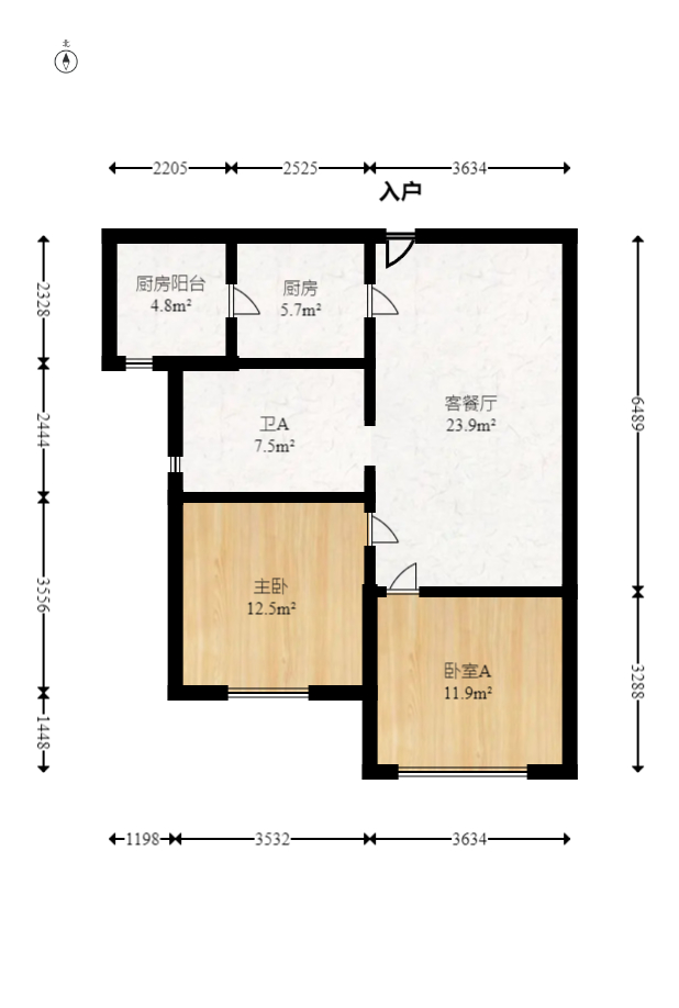 保利西海岸A区  4室2厅1卫   320.00万室内图1