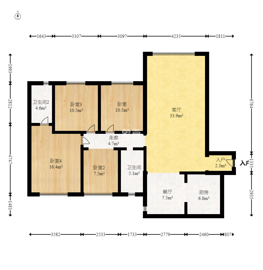 方略潇邦  4室2厅2卫    69.9万