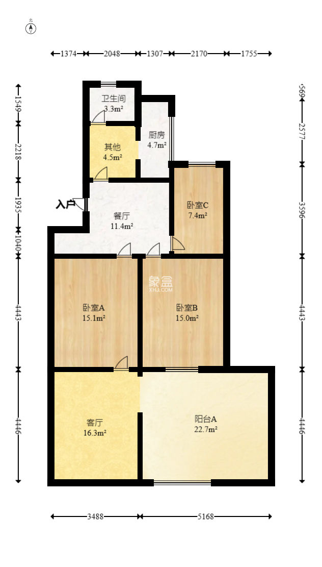 广电南院宿舍（省人民广播电视台宿舍南院）  1室1厅1卫   80.00万