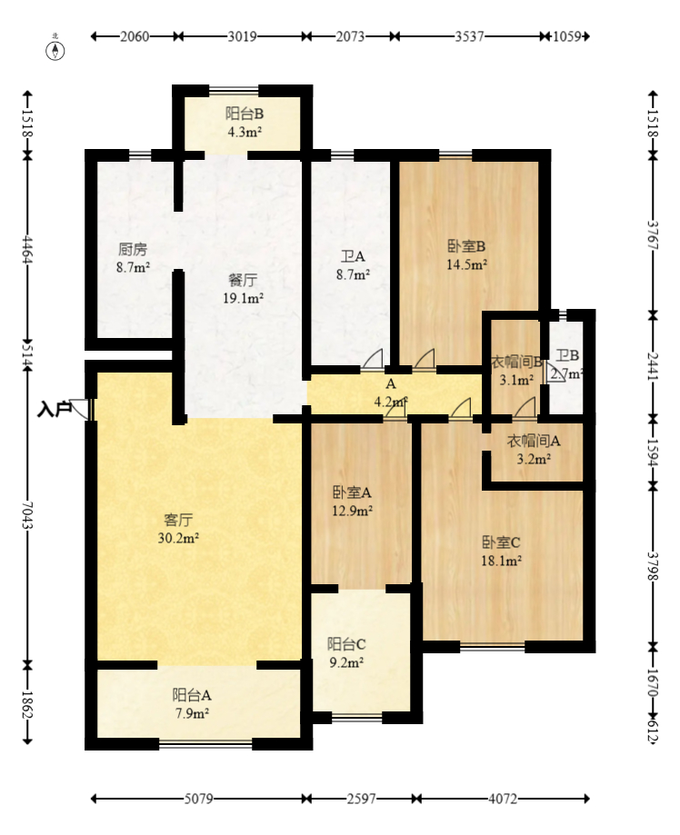 绿洲花园  3室2厅2卫    125.0万 绿洲花园  3室2厅2卫    125.0万户型图