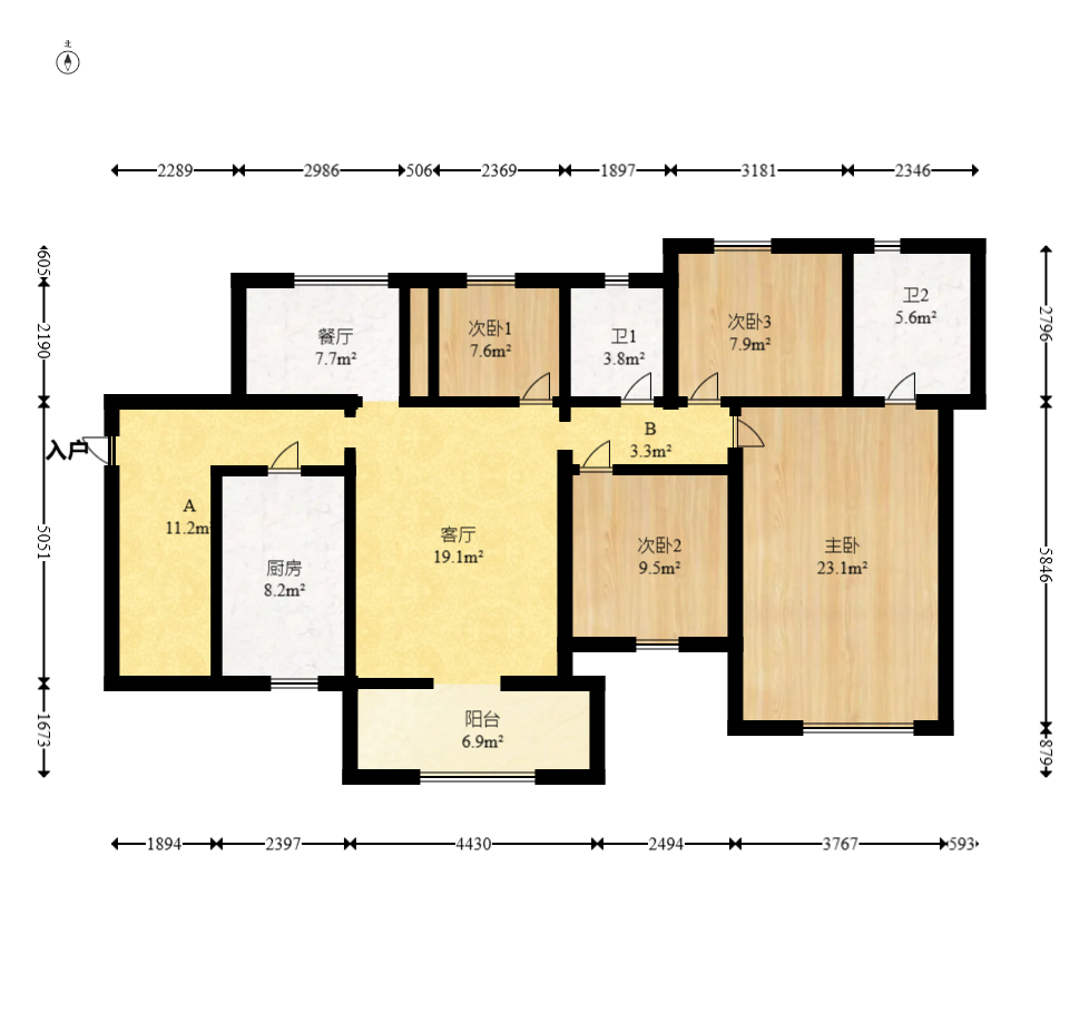 方略城市广场 4室2厅2卫 79.0万 方略城市广场 4室2厅2卫 79.0万户型图