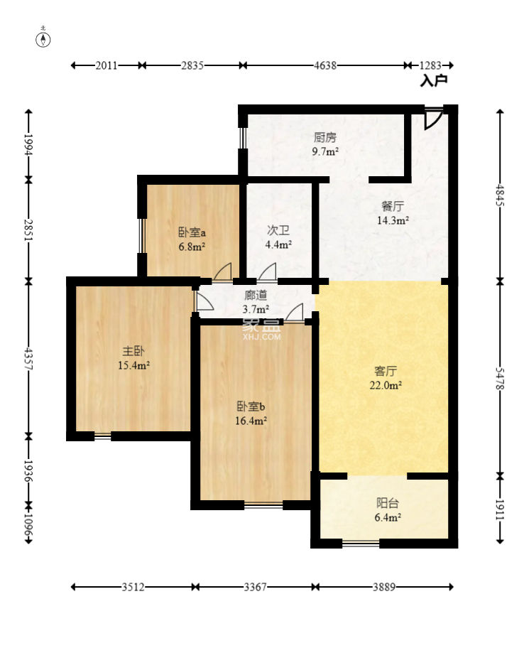 保利麓谷林語C區(qū)  3室2廳1衛(wèi)   108.00萬