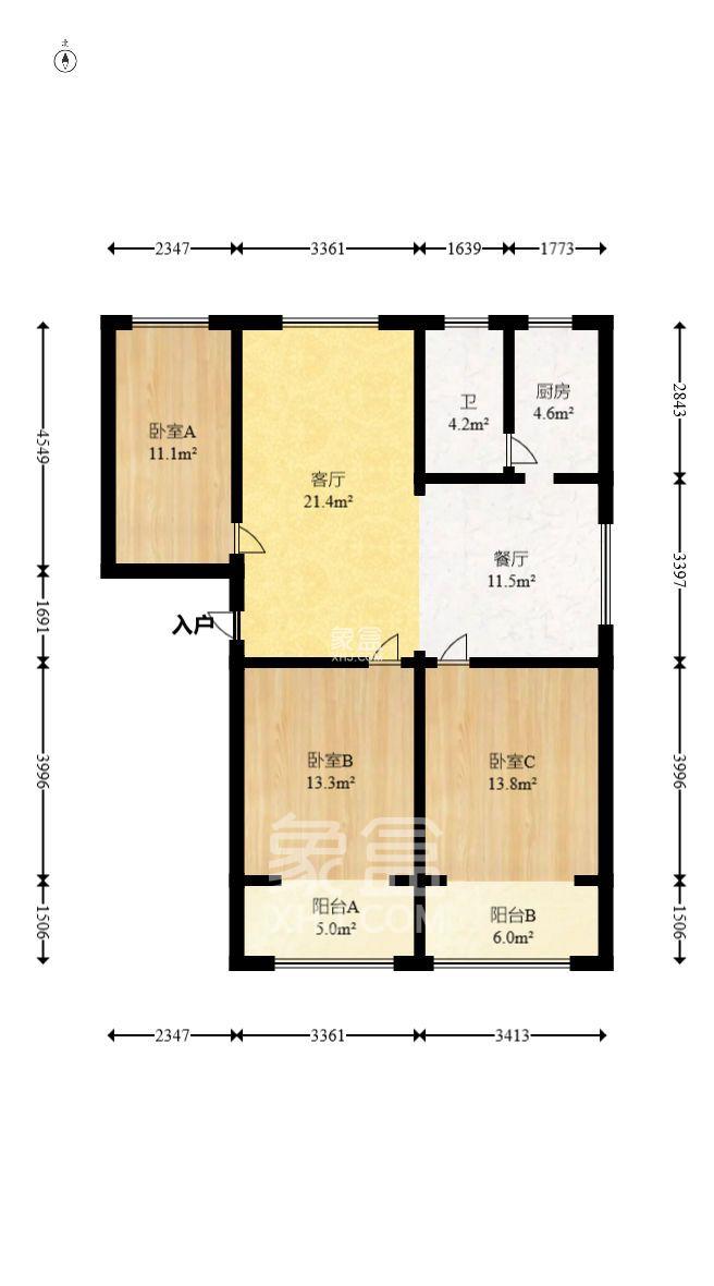 东风路汽电宿舍  1室0厅0卫   1800.00元/月室内图