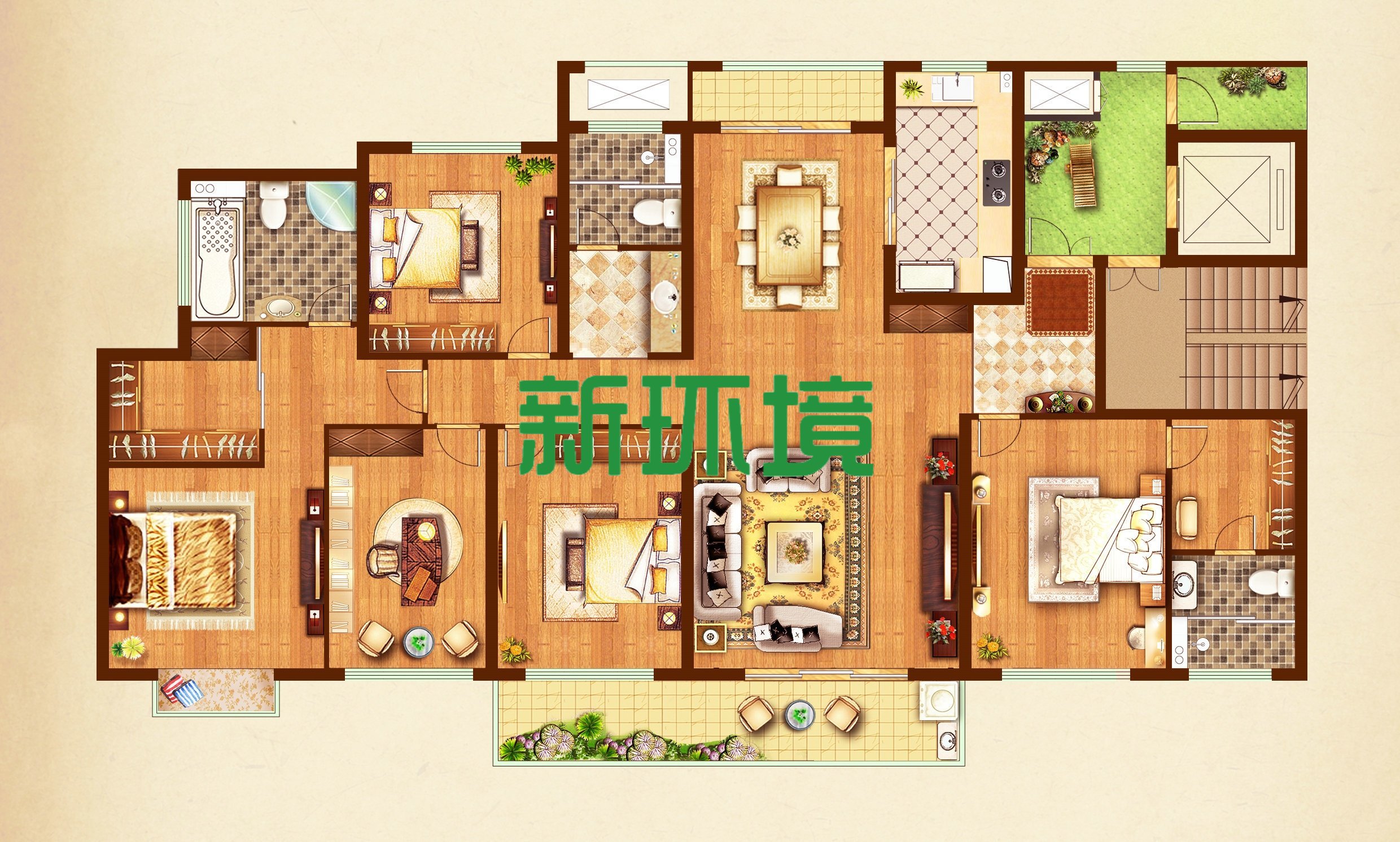 碧桂园  5室3厅4卫    170.0万 碧桂园  5室3厅4卫    170.0万客厅