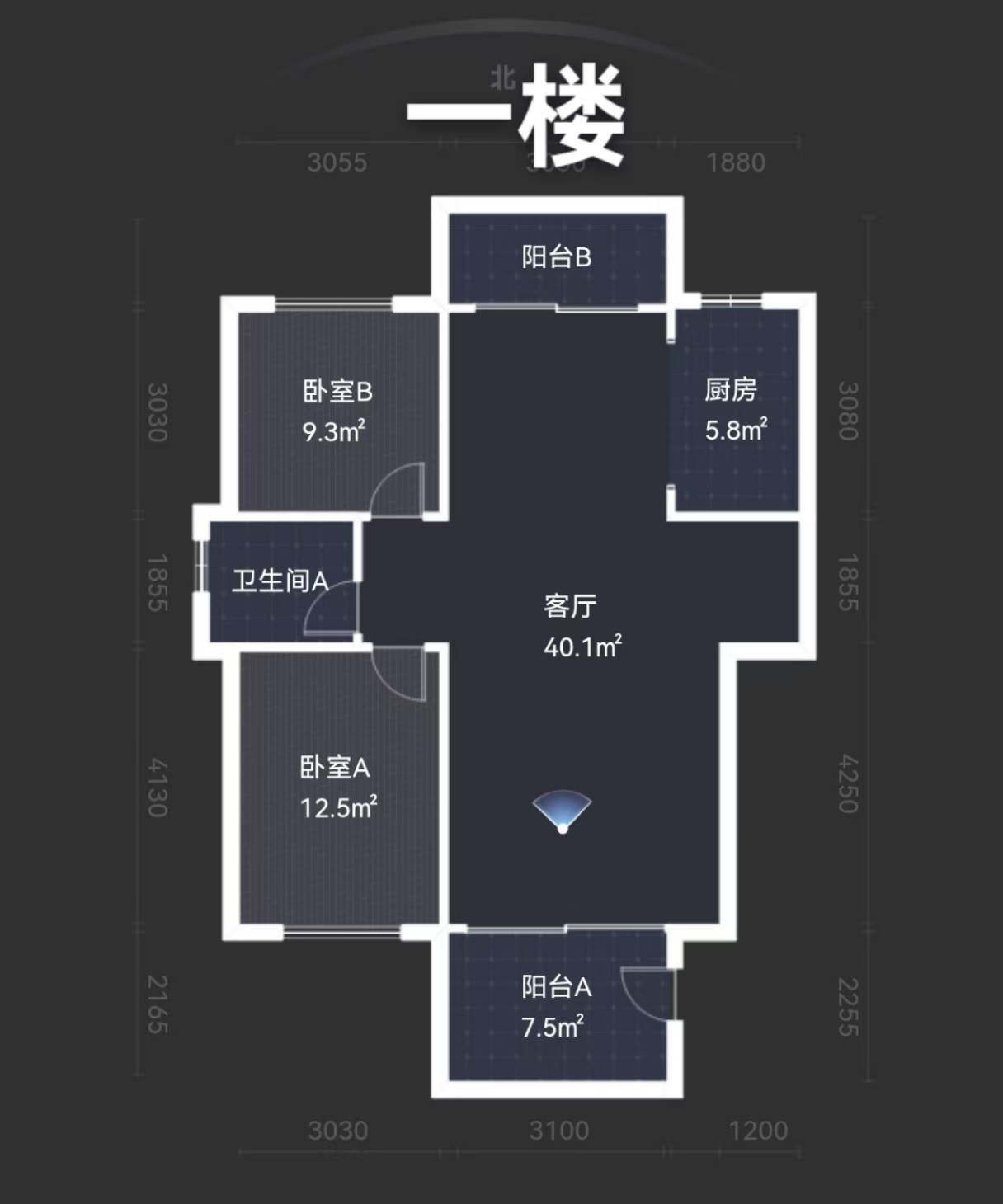 长房湘江府  4室3厅3卫    220.0万