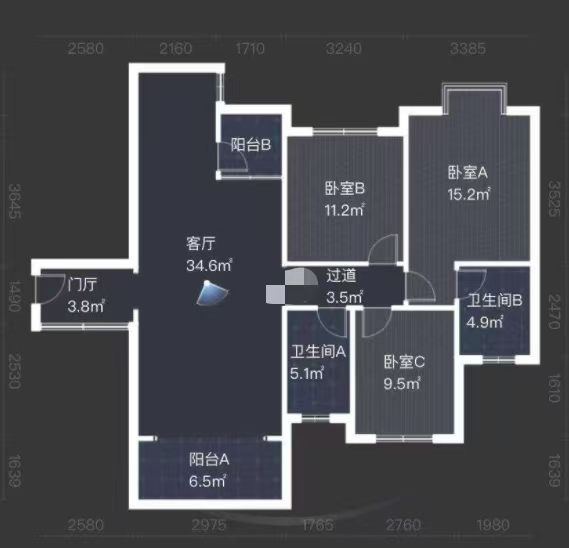 西郡佳园  3室2厅2卫    59.0万 西郡佳园  3室2厅2卫    59.0万室内图