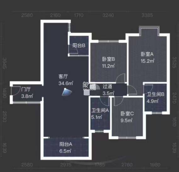 西郡佳园  3室2厅2卫   66.00万