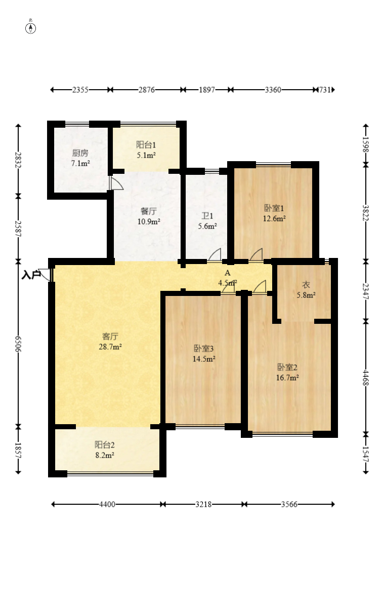 嘉宇盛世华章  3室2厅2卫    120.0万 嘉宇盛世华章  3室2厅2卫    120.0万户型图