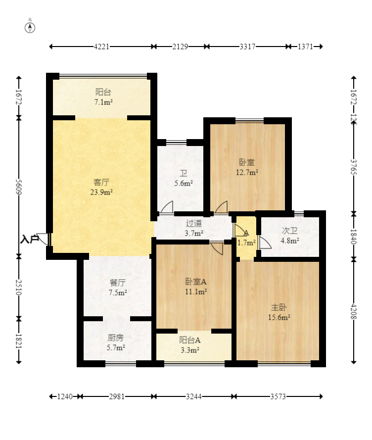 恒广国际景园一二区  3室2厅2卫    81.8万 恒广国际景园一二区  3室2厅2卫    81.8万户型图