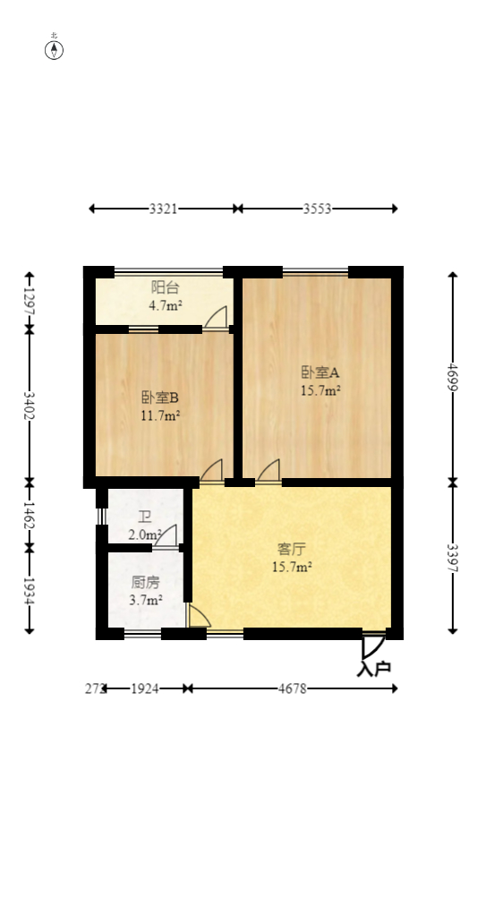 惜字公庄  1室0厅0卫   61.80万室内图1