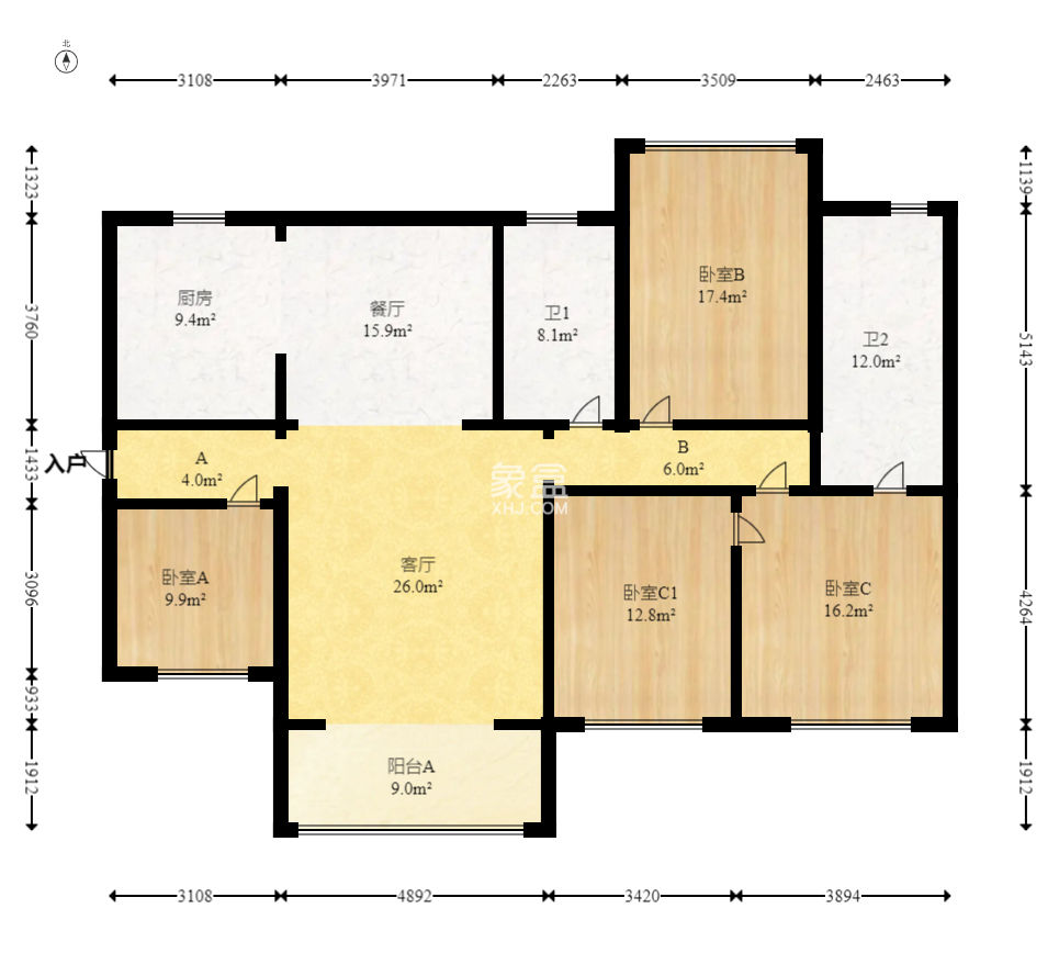 臻园  1室0厅0卫    239.0万