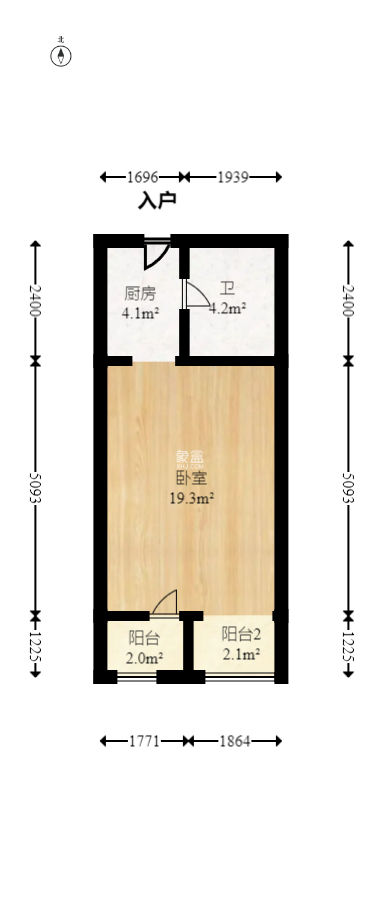 兰亭优壳（隽峰苑）  1室1厅1卫   25.00万