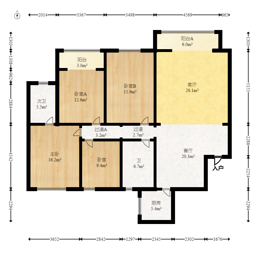 广泰家园  4室2厅2卫    70.0万 广泰家园  4室2厅2卫    70.0万户型图