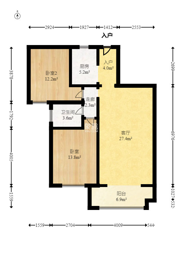 汇一城（汇壹公馆）  2室2厅1卫   57.00万