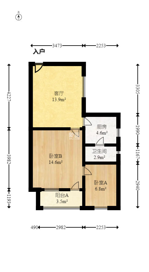 红旗社区  2室1厅1卫    27.8万