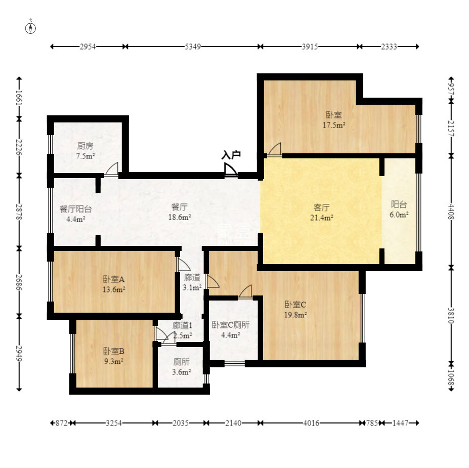 建发电建江山悦  4室2厅2卫   210.00万