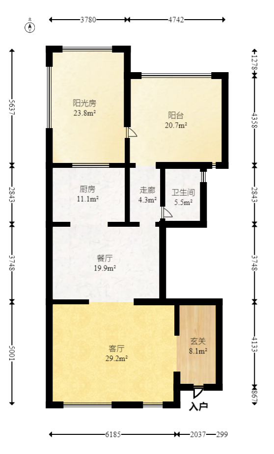 大唐印象一期云海湾  6室3厅4卫   980.00万室内图1
