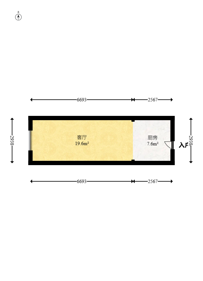 保利香槟国际  1室1厅1卫   18.00万室内图1