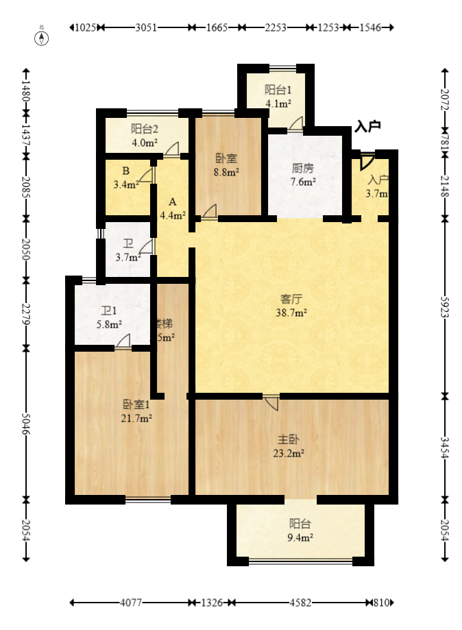 和顺府  4室2厅2卫    153.0万 和顺府  4室2厅2卫    153.0万户型图