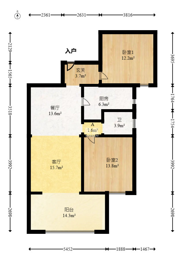 明发阅江悦府  2室2厅1卫    82.0万