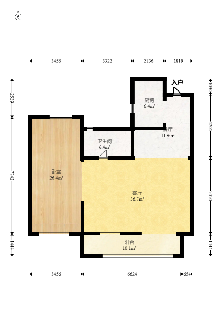 中交中央公园D5区  3室2厅2卫   118.80万室内图1