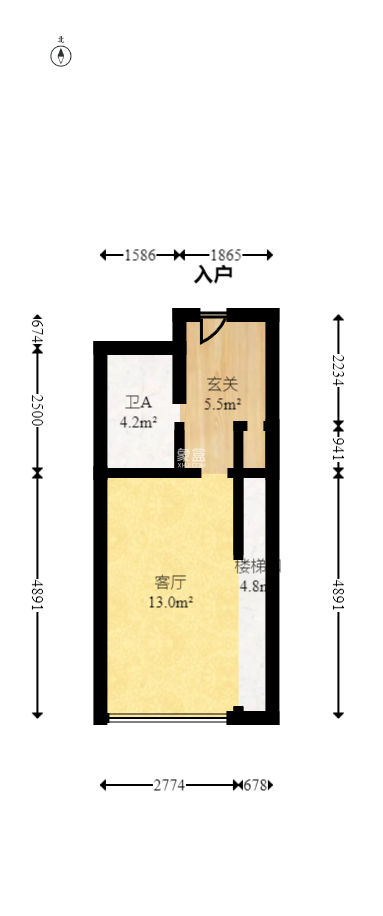 保利天禧EF区  2室1厅1卫   47.00万