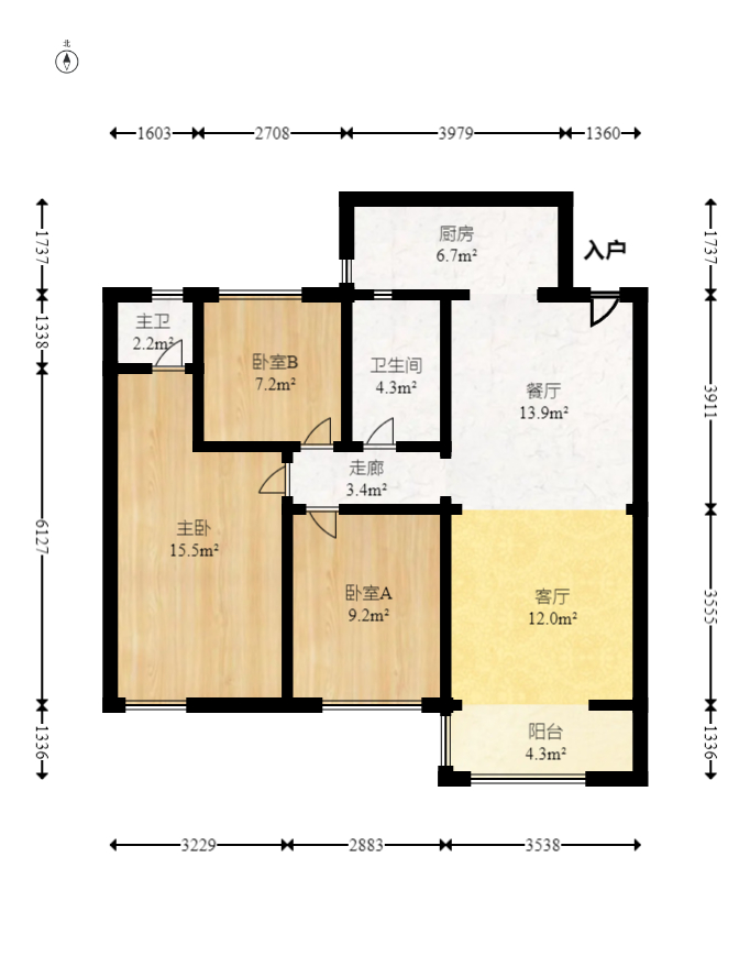 中建芙蓉嘉苑  3室2厅2卫    105.0万 中建芙蓉嘉苑  3室2厅2卫    105.0万户型图